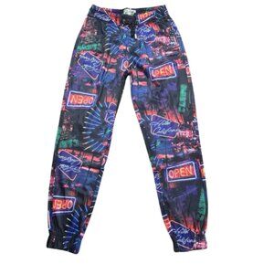 Joggers Fresh Prints Of Bel air Hotel California Neon Size Large Streetwear